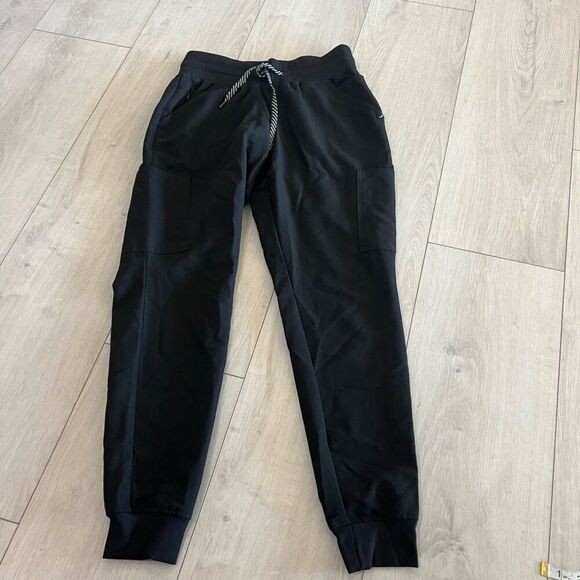 Jaanuu Mesh Enhanced Scrub Joggers pants black size xs - Picture 1 of 9